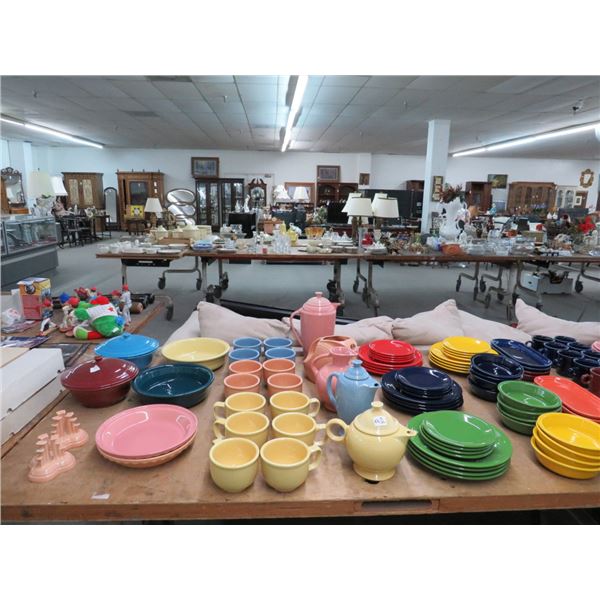 Fiestaware Large Lot - 2 Tables