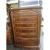 Image 1 : Michael Amini Burl/Marble Top High Boy Dresser/Nightstand/Armoire -