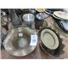 Image 2 : Large Lot of Cast/Brass Pitchers, Platter, Table Items