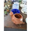 Image 1 : Snail, Glazed Planters, Blue Footed Bowl