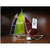 Image 1 : Art Glass Sailboat Décor