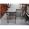 Image 1 : Padded Wooden Folding Chairs - Pair