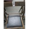 Image 2 : Padded Wooden Folding Chairs - Pair