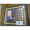 Image 1 : Framed Lincoln Memorial Coin Set