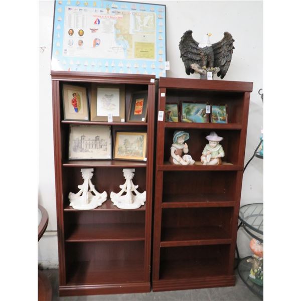 2-Cherry Bookcase - 2 X $