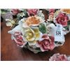 Image 1 : 4-Capodimonte Floral Basket Centerpiece - 4 X $