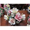 Image 3 : 4-Capodimonte Floral Basket Centerpiece - 4 X $