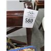 Image 2 : Mahogany Padded Side Chair w/2 Floral Pillows