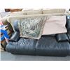 Image 3 : Black Leather Sofa/Loveseat Set