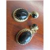 Image 3 : 14K YG Black Onyx Earrrings, 11.5 Grams, Retail Replacement - $1,650.00