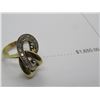 Image 2 : 14K Two Tone Gold Diamond Ring Approx. .25 CT Diamonds, 7.7 Grams -