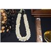 Image 2 : COLLECTION OF HAWAIIAN KUKUI & SHELL LEI (11 PCS) (DOES NOT INCLUDE BASKET)