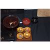 Image 3 : LOT OF JAPANESE BOXES, CUPS & PLATES (20 PCS)