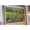 Image 1 : FRAMED FRENCH GICLEE; VINEYARD BY OTSUKA (42 3/4" X 35 1/2")