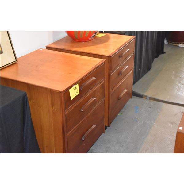 KOA 3 DRAWER SIDE CABINETS (23 1/2" X 24 1/2" X 30") (PAIR)