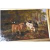 Image 2 : ANTIQUE 19TH CENTURY FRAMED OIL PAINTING AFTER BRAITH ANTON, COWS; SIGNED EVA KAMANI 1889