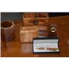 Image 2 : HAWAIIAN KOA WOOD DESK ACCESSORIES (6 PCS)