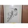 Image 2 : KOA FRAMED NUDE PRINT, SIGNED SIMONSON (DOUGLAS), 40/100 (28 1/2" X 26 1/2")