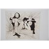 Image 2 : FRAMED GUILLAUME AZOULAY ARTIST PRINT ETCHING, "LA CONVERSATION"; SIGNED, 284/300 (38 1/2 X 31 1/4")