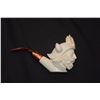 Image 3 : HAND CARVED VIKING MEERCHAUM PIPE IN BOX (UNUSED)