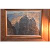 Image 2 : FRAMED OIL ON CANVAS BY D. HOWARD HITCHCOCK (1861-1993) , TITLED WAIMEA CANYON, DEPICTING A ROCKY RI