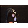 Image 2 : MING'S 14K WG LAVENDER JADE & DIAMOND EAR CLIPS (11.1 GTW)