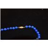 Image 3 : BLUE LAPIS LAZULI BEAD NECKLACE (18")