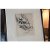 Image 2 : FRAMED DRYPOINT, DODIE SLEEPING; SIGNED DODIE WARREN