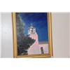 Image 1 : FRAMED OIL ON CANVAS, SAN FRANCISCO ST. KEVIN'S BELL TOWER BY T. FANNING