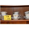 Image 1 : NORITAKE IVORY CHINA, SUFFOLK PATTERN TEA CUPS & SAUCERS (16 PCS)