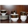 Image 2 : MIKASA BONE CHINA, MOUNT HOLYOKE PATTERN (61 PCS, SERVICE FOR 8 W/SERVING ITEMS)