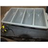 Image 1 : 12 Plastic 4 Slot Cutlery Bins
