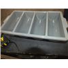 Image 1 : 12 Plastic 4 Slot Cutlery Bins