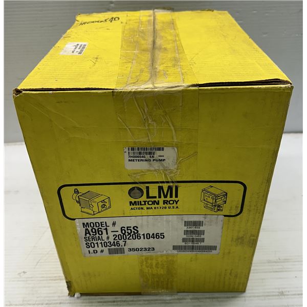 Factory Sealed LMI Milton Roy #A961-65S Metering Pump