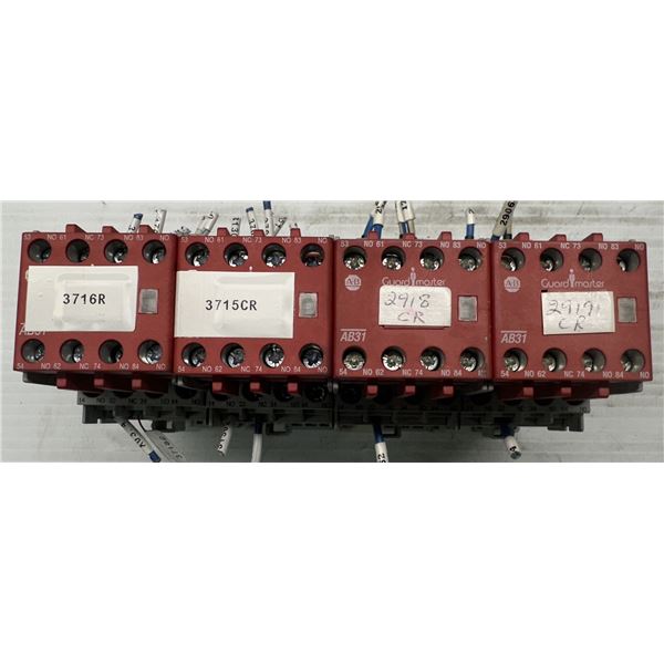 Lot of (4) Allen Bradley #700S-CFB620EJC Guard Master Safety Contactors