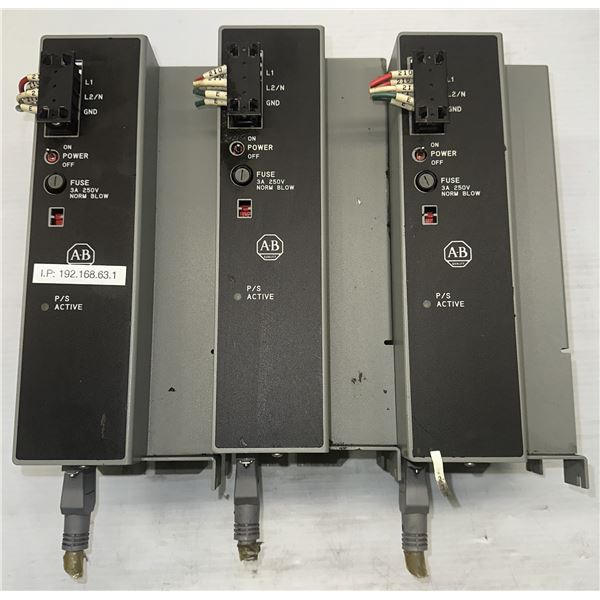 (3) Allen Bradley #1771-P7 Power Supplies