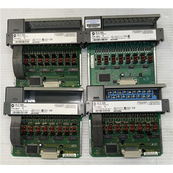 Lot of (4) Allen Bradley #1746-OB16 Output Modules