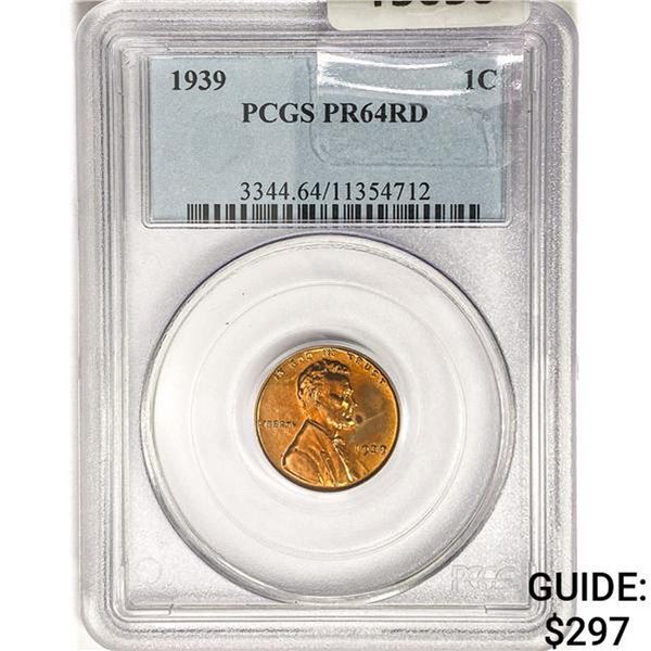 1939 Wheat Cent PCGS PR64 RD