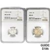 Image 1 : 1935&1939 [2] 1 5C, 1 10C NGC MS63/64