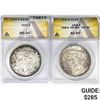 Image 1 : 1922&1926 [2] Silver Peace Dollar ANACS MS/AU INCL