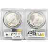 Image 2 : 1922&1924 [2] Silver Peace Dollar PCGS MS63