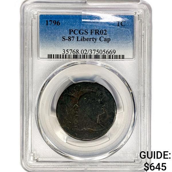 1796 Liberty Cap Large Cent PCGS FR02 S-87
