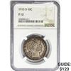 Image 1 : 1915-D Barber Half Dollar NGC F12