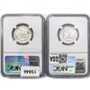 Image 2 : 1944&1948 [2] Washington Silver Quarter NGC MS66