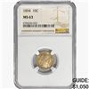 Image 1 : 1894 Barber Dime NGC MS63