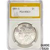 1891-S Morgan Silver Dollar PGA MS63+
