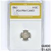 Image 1 : 1863 Seated Liberty Half Dime PGA PR64 CAMEO