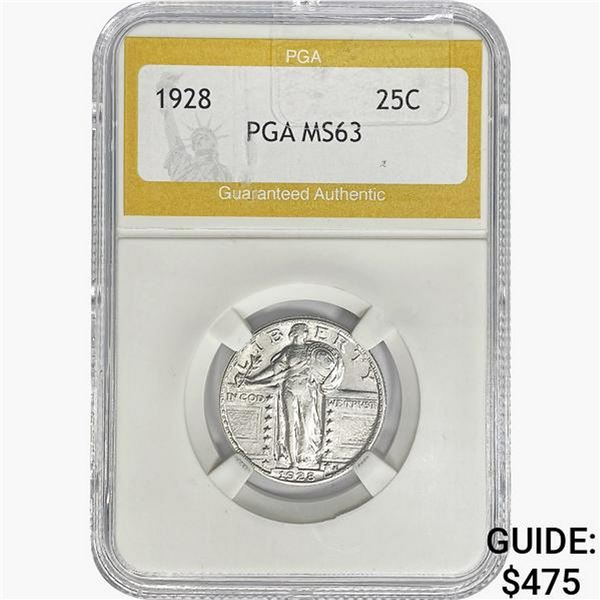 1928 Standing Liberty Quarter PGA MS63