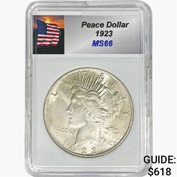 1923 Silver Peace Dollar YHWH MS66