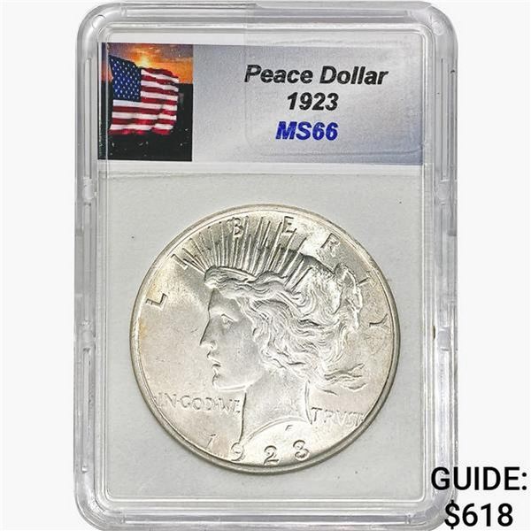 1923 Silver Peace Dollar YHWH MS66